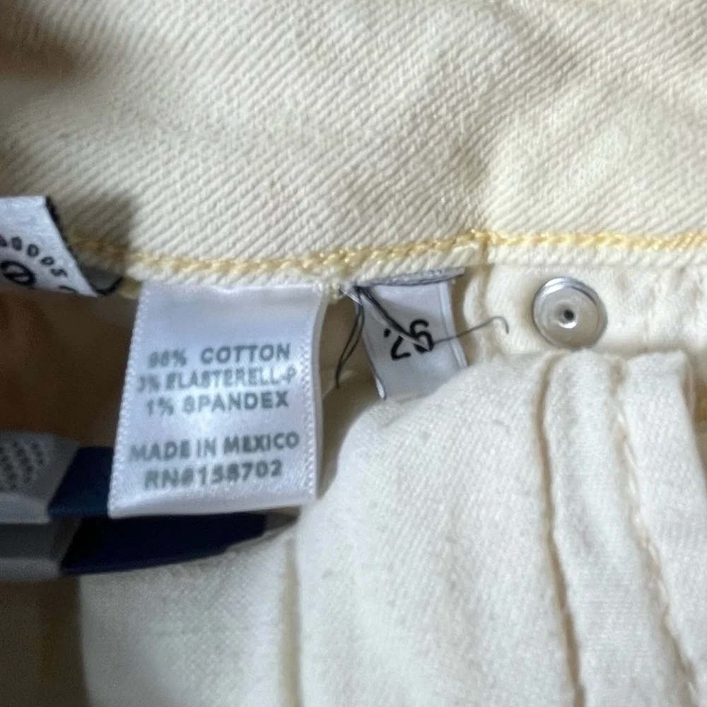 etica Micki Crop Flare Jeans in Yellow Size 26 - Picture 5 of 5